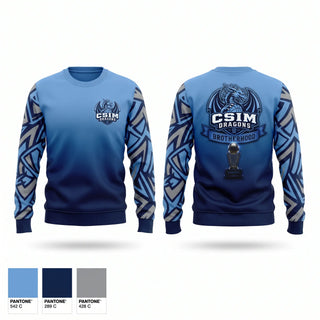 Crew Neck Sweatshirt, Dragons, Baseball, Teamtime, Team time, sublimation, custom sports apparel, team uniforms, spirit wear, spiritwear, sports uniforms, custom shirts, team store, custom team store, fundraiser sports, apparel fundraiser