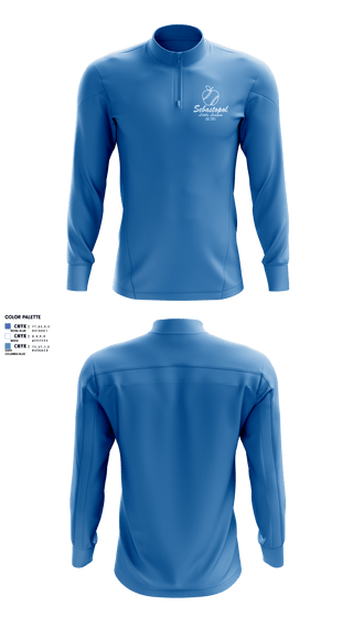 Quarter Zip Jacket, Sebastopol Little League, Baseball, Teamtime, Team time, sublimation, custom sports apparel, team uniforms, spirit wear, spiritwear, sports uniforms, custom shirts, team store, custom team store, fundraiser sports, apparel fundraiser