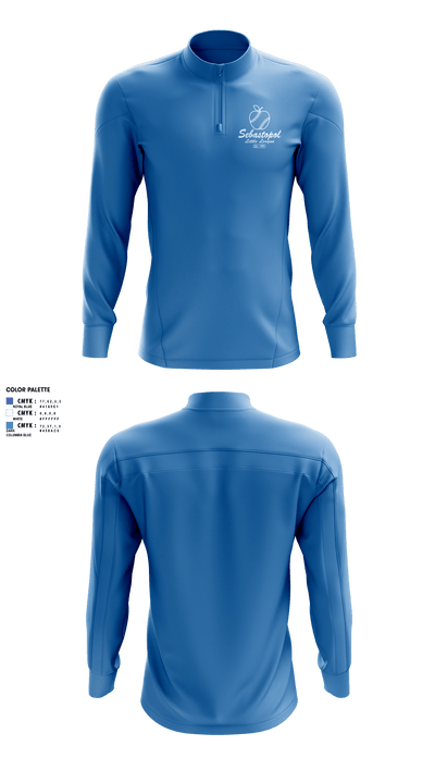 Sebastopol Little League 29313741 Quarter Zip Jacket - 7