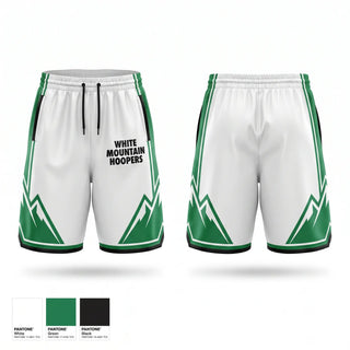 Mens Reversible Basketball Shorts, White Mountain Hoopers, Men's Basketball, Teamtime, Team time, sublimation, custom sports apparel, team uniforms, spirit wear, spiritwear, sports uniforms, custom shirts, team store, custom team store, fundraiser sports, apparel fundraiser