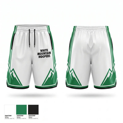 White Mountain Hoopers Mens Reversible Basketball Shorts - 1