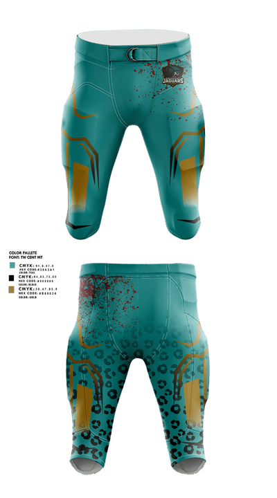 southeast Jaguars 26594681 Football Pants - 3