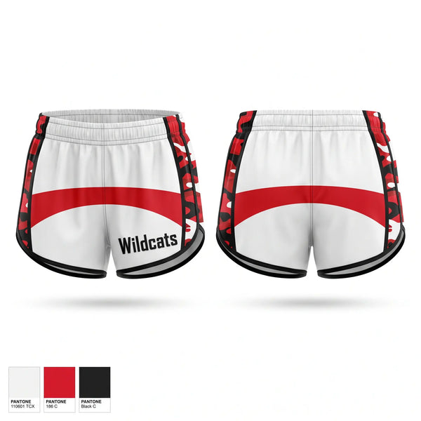 Womens Shorts, Wildcats, , Teamtime, Team time, sublimation, custom sports apparel, team uniforms, spirit wear, spiritwear, sports uniforms, custom shirts, team store, custom team store, fundraiser sports, apparel fundraiser