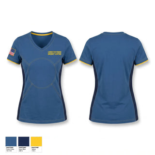 Womens Short Sleeve Vneck Shirt, Livingston Parish Sheriff’s Office, Police, Teamtime, Team time, sublimation, custom sports apparel, team uniforms, spirit wear, spiritwear, sports uniforms, custom shirts, team store, custom team store, fundraiser sports, apparel fundraiser