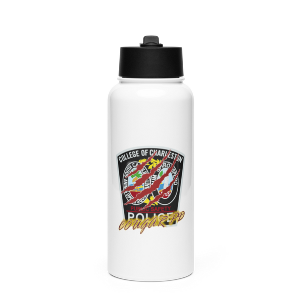 COC Police 82227335 Stainless Steel Water Bottle with a Straw Lid