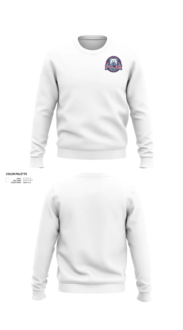 Crew Neck Sweatshirt, Polar Select, Ice Hockey, Teamtime, Team time, sublimation, custom sports apparel, team uniforms, spirit wear, spiritwear, sports uniforms, custom shirts, team store, custom team store, fundraiser sports, apparel fundraiser