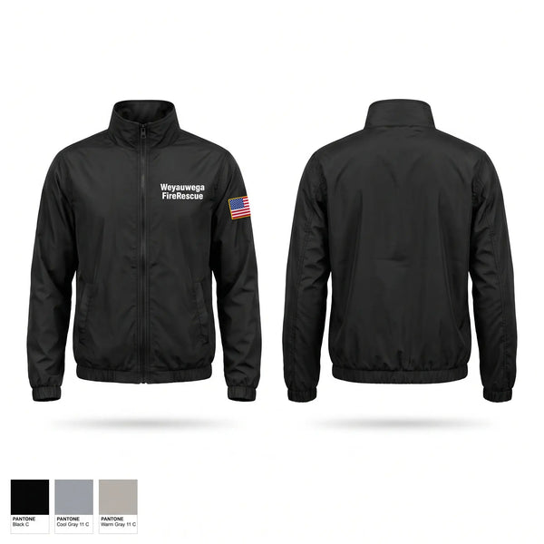 Windbreaker, Weyauwega Fire/Rescue, Fire Department, Teamtime, Team time, sublimation, custom sports apparel, team uniforms, spirit wear, spiritwear, sports uniforms, custom shirts, team store, custom team store, fundraiser sports, apparel fundraiser