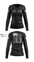 144 FW 48167623 Women's Long Sleeve V-neck Shirt - 100