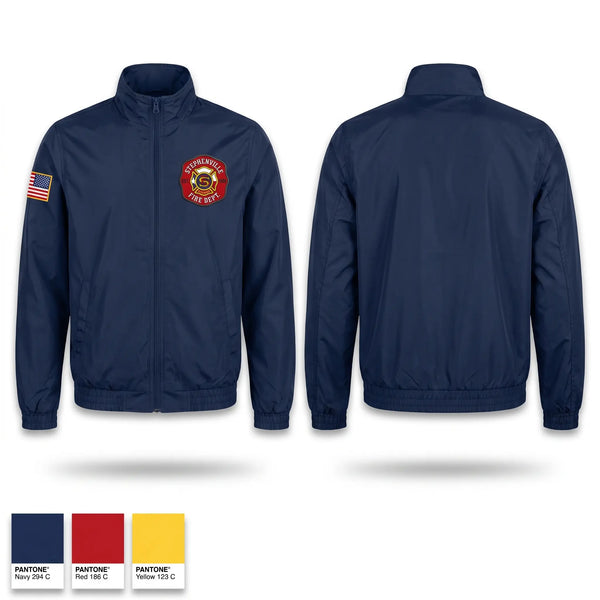Windbreaker, Stephenville Fire Department, Fire Department, Teamtime, Team time, sublimation, custom sports apparel, team uniforms, spirit wear, spiritwear, sports uniforms, custom shirts, team store, custom team store, fundraiser sports, apparel fundraiser