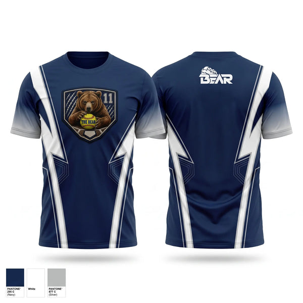 Short Sleeve Performance Shirt, The Bear, Softball, Teamtime, Team time, sublimation, custom sports apparel, team uniforms, spirit wear, spiritwear, sports uniforms, custom shirts, team store, custom team store, fundraiser sports, apparel fundraiser