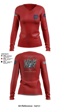 WeAllWeGot~Family First 22026589 Women's Long Sleeve V-neck Shirt - 27