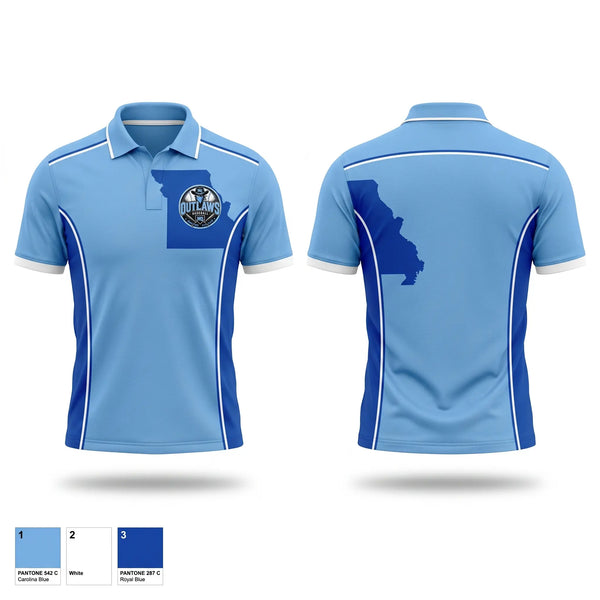 Short Sleeve Performance Polo, Munford Outlaws, Baseball, Teamtime, Team time, sublimation, custom sports apparel, team uniforms, spirit wear, spiritwear, sports uniforms, custom shirts, team store, custom team store, fundraiser sports, apparel fundraiser
