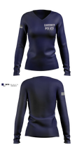 Gardiner Police Women's Long Sleeve V-neck Shirt - 100