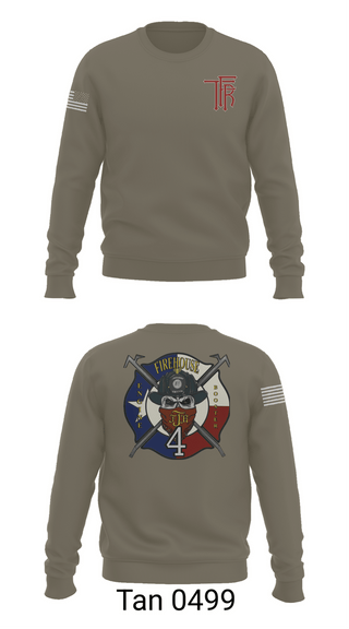 Crew Neck Sweatshirt, Tomball Fire Rescue, Fire Department, Teamtime, Team time, sublimation, custom sports apparel, team uniforms, spirit wear, spiritwear, sports uniforms, custom shirts, team store, custom team store, fundraiser sports, apparel fundraiser
