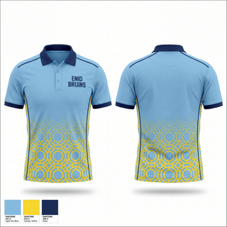 Short Sleeve Performance Polo, Enid Bruins, Softball, Teamtime, Team time, sublimation, custom sports apparel, team uniforms, spirit wear, spiritwear, sports uniforms, custom shirts, team store, custom team store, fundraiser sports, apparel fundraiser