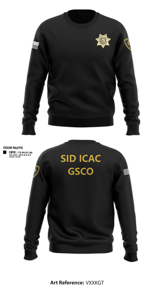 Crew Neck Sweatshirt, SID ICAC, Police, Teamtime, Team time, sublimation, custom sports apparel, team uniforms, spirit wear, spiritwear, sports uniforms, custom shirts, team store, custom team store, fundraiser sports, apparel fundraiser