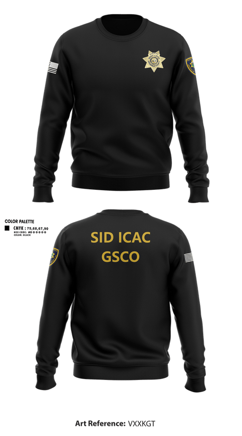 Crew Neck Sweatshirt, SID ICAC, Police, Teamtime, Team time, sublimation, custom sports apparel, team uniforms, spirit wear, spiritwear, sports uniforms, custom shirts, team store, custom team store, fundraiser sports, apparel fundraiser