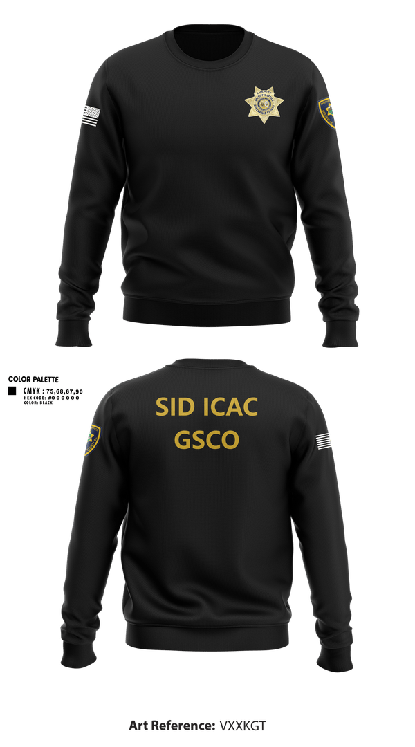 Crew Neck Sweatshirt, SID ICAC, Police, Teamtime, Team time, sublimation, custom sports apparel, team uniforms, spirit wear, spiritwear, sports uniforms, custom shirts, team store, custom team store, fundraiser sports, apparel fundraiser