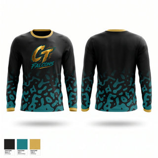 Long Sleeve Performance Shirt, Ct falcons, , Teamtime, Team time, sublimation, custom sports apparel, team uniforms, spirit wear, spiritwear, sports uniforms, custom shirts, team store, custom team store, fundraiser sports, apparel fundraiser