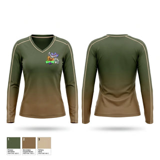 Womens Long Sleeve Vneck Shirt, MABAThe Birdman Show Podcast, Men's Basketball, Teamtime, Team time, sublimation, custom sports apparel, team uniforms, spirit wear, spiritwear, sports uniforms, custom shirts, team store, custom team store, fundraiser sports, apparel fundraiser