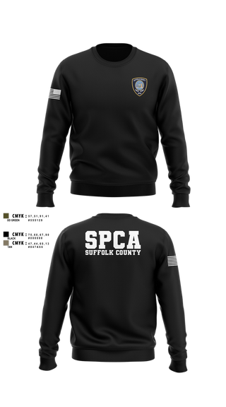Crew Neck Sweatshirt, Suffolk County SPCA, Police, Teamtime, Team time, sublimation, custom sports apparel, team uniforms, spirit wear, spiritwear, sports uniforms, custom shirts, team store, custom team store, fundraiser sports, apparel fundraiser