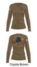 RCKT BTRY D 2nd BN 14th MAR 78897575 Women's Long Sleeve V-neck Shirt - 17
