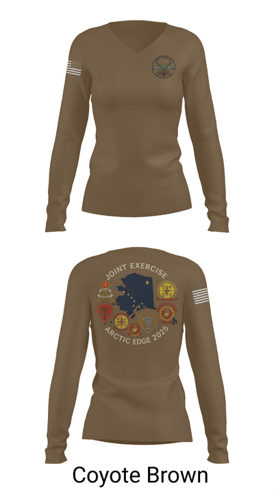 RCKT BTRY D 2nd BN 14th MAR 78897575 Women's Long Sleeve V-neck Shirt - 17