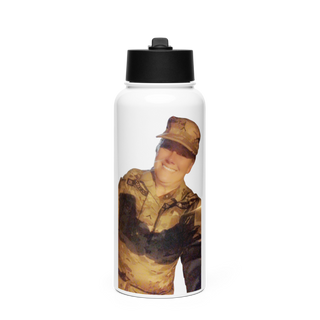 LEDD Military Training Detachment 10863932 Stainless Steel Water Bottle with a Straw Lid