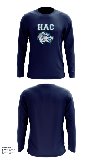 Long Sleeve Performance Shirt, HAC WOLVES, Baseball, Teamtime, Team time, sublimation, custom sports apparel, team uniforms, spirit wear, spiritwear, sports uniforms, custom shirts, team store, custom team store, fundraiser sports, apparel fundraiser