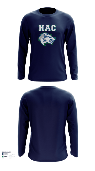 HAC WOLVES 21409879 Long Sleeve Performance Shirt 2