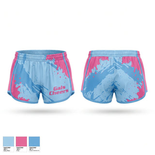 Womens Shorts, Gals Cheers, Cheer, Teamtime, Team time, sublimation, custom sports apparel, team uniforms, spirit wear, spiritwear, sports uniforms, custom shirts, team store, custom team store, fundraiser sports, apparel fundraiser