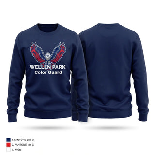 Crew Neck Sweatshirt, Wellen Park High School Color Guard, Cheer, Teamtime, Team time, sublimation, custom sports apparel, team uniforms, spirit wear, spiritwear, sports uniforms, custom shirts, team store, custom team store, fundraiser sports, apparel fundraiser