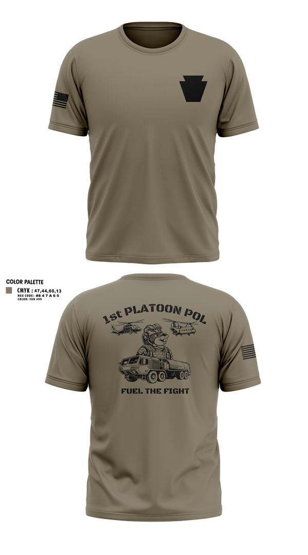 Old School Cotton Feel Shirt, Echo Company 2-104th GSAB, National Guard, Teamtime, Team time, sublimation, custom sports apparel, team uniforms, spirit wear, spiritwear, sports uniforms, custom shirts, team store, custom team store, fundraiser sports, apparel fundraiser