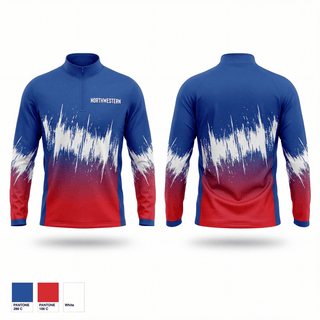 Quarter Zip Jacket, Northwestern, Wrestling, Teamtime, Team time, sublimation, custom sports apparel, team uniforms, spirit wear, spiritwear, sports uniforms, custom shirts, team store, custom team store, fundraiser sports, apparel fundraiser