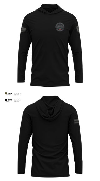 Long Sleeve hooded sunshirt, Alexandria Police Department Special Operations, Police, Teamtime, Team time, sublimation, custom sports apparel, team uniforms, spirit wear, spiritwear, sports uniforms, custom shirts, team store, custom team store, fundraiser sports, apparel fundraiser