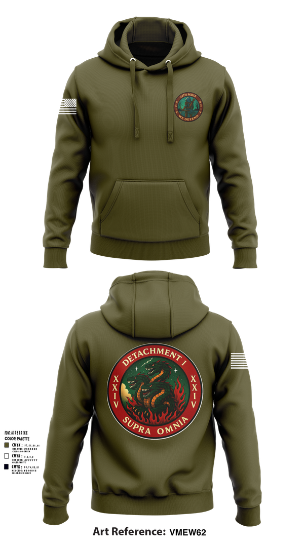 Hoodie, Detachment 1, 24th MDSB, , Teamtime, Team time, sublimation, custom sports apparel, team uniforms, spirit wear, spiritwear, sports uniforms, custom shirts, team store, custom team store, fundraiser sports, apparel fundraiser