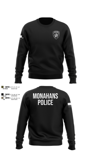 Crew Neck Sweatshirt, MONAHANS POLICE DEPARTMENT, Police, Teamtime, Team time, sublimation, custom sports apparel, team uniforms, spirit wear, spiritwear, sports uniforms, custom shirts, team store, custom team store, fundraiser sports, apparel fundraiser