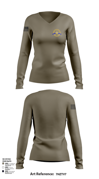 Womens Long Sleeve Vneck Shirt, Law Enforcement Support Service of Texas, , Teamtime, Team time, sublimation, custom sports apparel, team uniforms, spirit wear, spiritwear, sports uniforms, custom shirts, team store, custom team store, fundraiser sports, apparel fundraiser