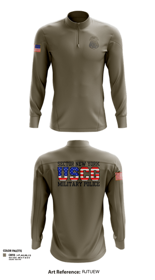 Quarter Zip Jacket, Sector New York Security Forces, Coast Guard, Teamtime, Team time, sublimation, custom sports apparel, team uniforms, spirit wear, spiritwear, sports uniforms, custom shirts, team store, custom team store, fundraiser sports, apparel fundraiser