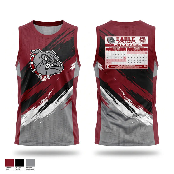 Mens Basketball Jersey, EARLE BULLDOGS, Men's Basketball, Teamtime, Team time, sublimation, custom sports apparel, team uniforms, spirit wear, spiritwear, sports uniforms, custom shirts, team store, custom team store, fundraiser sports, apparel fundraiser