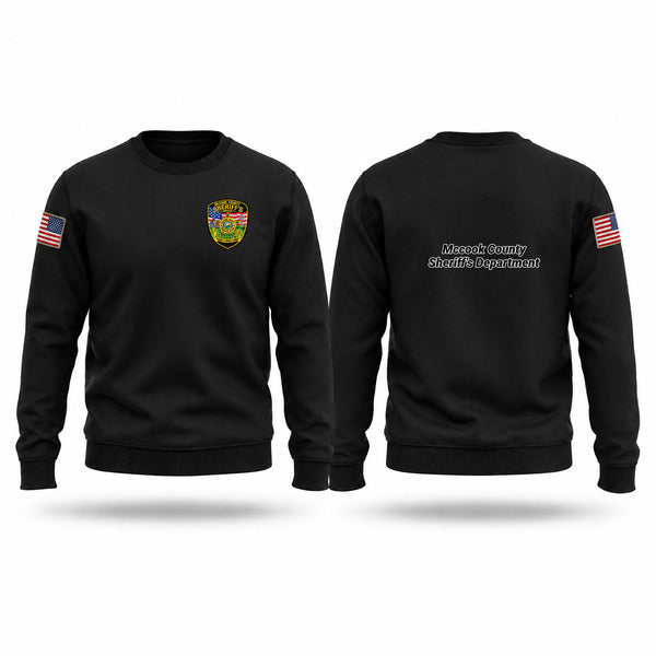 Crew Neck Sweatshirt, Mccook County SO, Police, Teamtime, Team time, sublimation, custom sports apparel, team uniforms, spirit wear, spiritwear, sports uniforms, custom shirts, team store, custom team store, fundraiser sports, apparel fundraiser