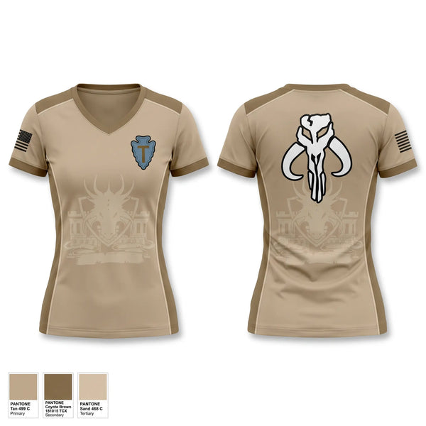 Womens Short Sleeve Vneck Shirt, A Co 172 BEB, National Guard, Teamtime, Team time, sublimation, custom sports apparel, team uniforms, spirit wear, spiritwear, sports uniforms, custom shirts, team store, custom team store, fundraiser sports, apparel fundraiser