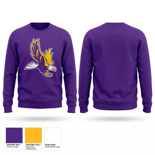 Crew Neck Sweatshirt, Eaton Eagles, Spirit Store, Teamtime, Team time, sublimation, custom sports apparel, team uniforms, spirit wear, spiritwear, sports uniforms, custom shirts, team store, custom team store, fundraiser sports, apparel fundraiser