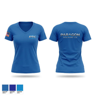 Womens Short Sleeve Vneck Shirt, Paragon Training Co., Police, Teamtime, Team time, sublimation, custom sports apparel, team uniforms, spirit wear, spiritwear, sports uniforms, custom shirts, team store, custom team store, fundraiser sports, apparel fundraiser