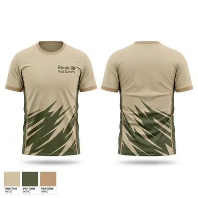 Bunnell’s Pest Control 65607995 Soft Poly Tee Cotton Like Feel - 1
