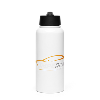 Imperium Auto Care Stainless Steel Water Bottle with a Straw Lid