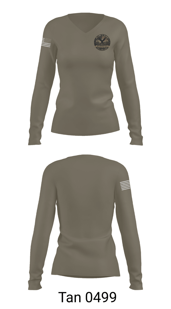 Womens Long Sleeve Vneck Shirt, 10B, Police, Teamtime, Team time, sublimation, custom sports apparel, team uniforms, spirit wear, spiritwear, sports uniforms, custom shirts, team store, custom team store, fundraiser sports, apparel fundraiser