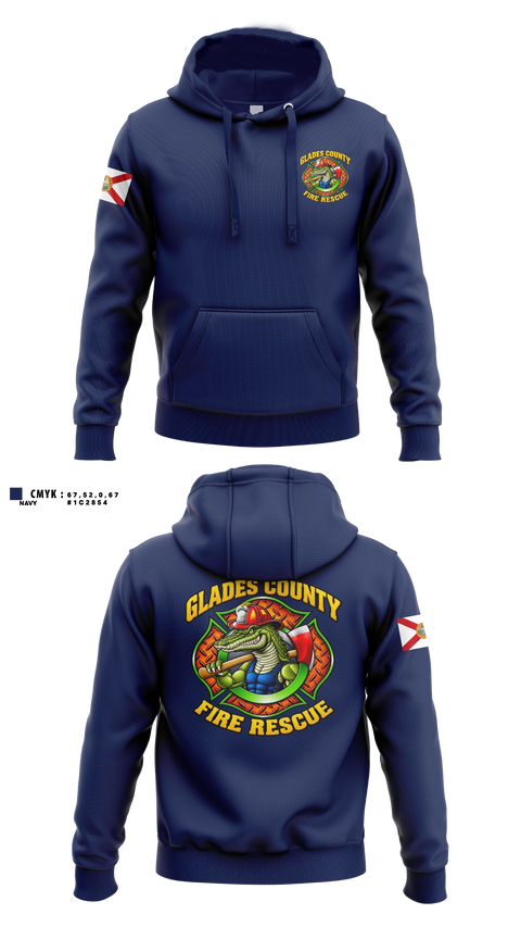 Hoodie, Glades County Fire Rescue, Fire Department, Teamtime, Team time, sublimation, custom sports apparel, team uniforms, spirit wear, spiritwear, sports uniforms, custom shirts, team store, custom team store, fundraiser sports, apparel fundraiser