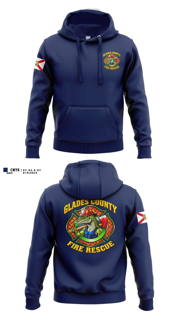Hoodie, Glades County Fire Rescue, Fire Department, Teamtime, Team time, sublimation, custom sports apparel, team uniforms, spirit wear, spiritwear, sports uniforms, custom shirts, team store, custom team store, fundraiser sports, apparel fundraiser
