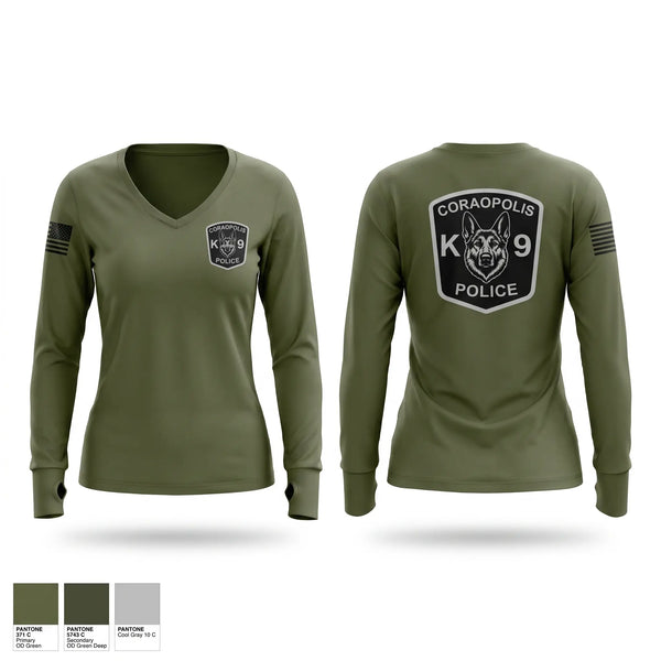 Coraopolis Police K9 Unit Old School Cotton Feel Shirt - 1